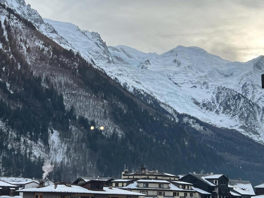 Studio Dent Du Caiman, Chamonix Hyper Centre, Parking, Vue Mont Blanc Exteriör bild